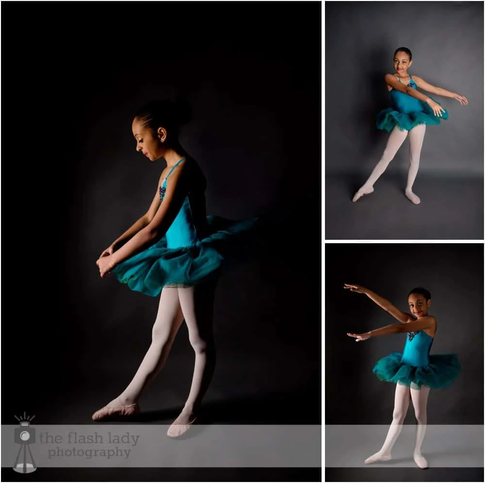 Ballerina in ballet poses in a photo studio Stock Photo - Alamy