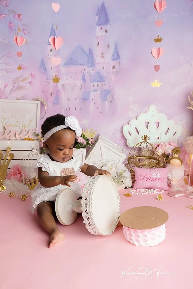 Gorgeous Princess Themed Cake Smash !!! This little princess had soooo much  fun !!! | Instagram