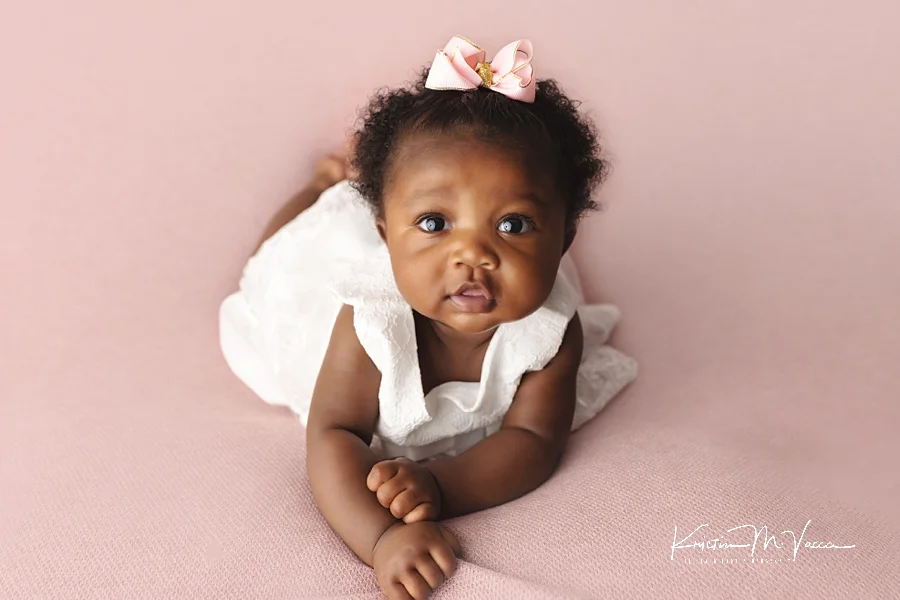 Premium Photo | Cute baby girl wearing pink stylish dress posing in  lavender field