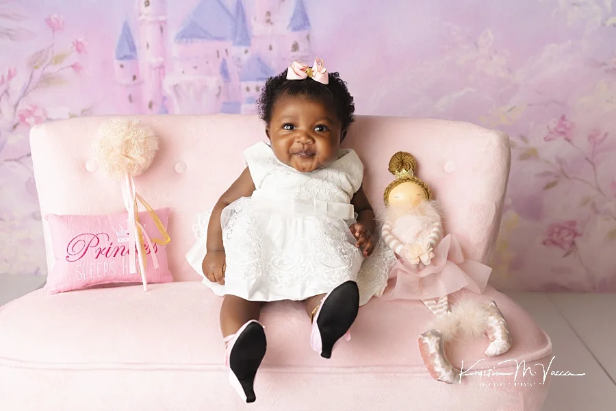 One Month Baby Photoshoot Ideas at Home - In The Playroom