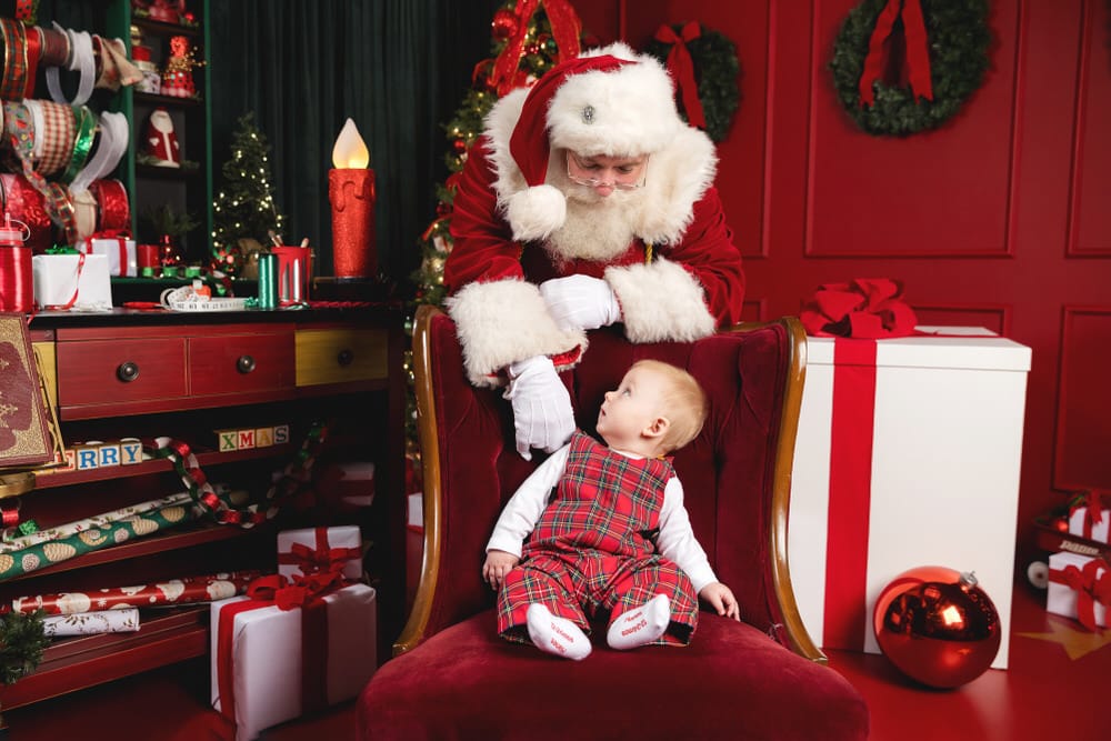 Santa Experience Photos with Baby in Newington, CT